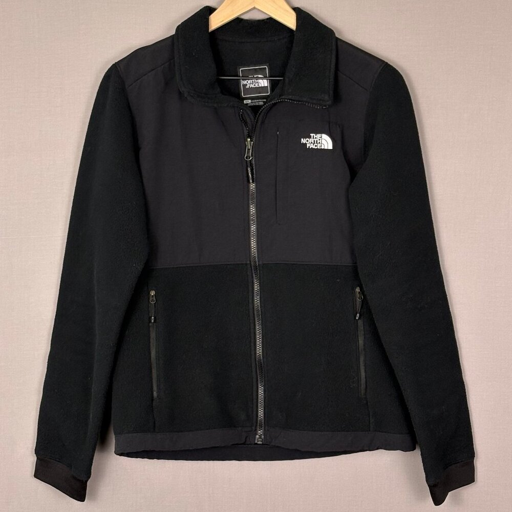 The North Face Black Full Zip Fleece Jacket Women’s Small Outdoor Hiking Lightwe
